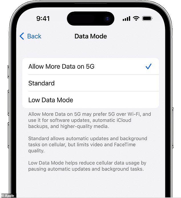 Owners of iPhones 12 or later can determine if they have 5G technology by going to Settings and selecting Cellular Data Options