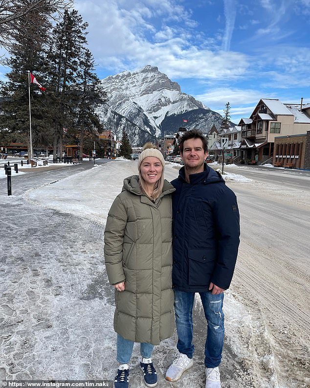 Tim Meyers (pictured with his girlfriend), 31, from New Zealand, turned a risky $1,500 bet into a huge seven-figure sum by playing the popular casino card game online