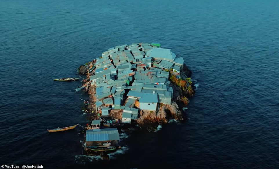 Migingo Island has been likened to a giant armored turtle because its tin roofs are so densely packed and is considered one of the busiest outcrops in the world.