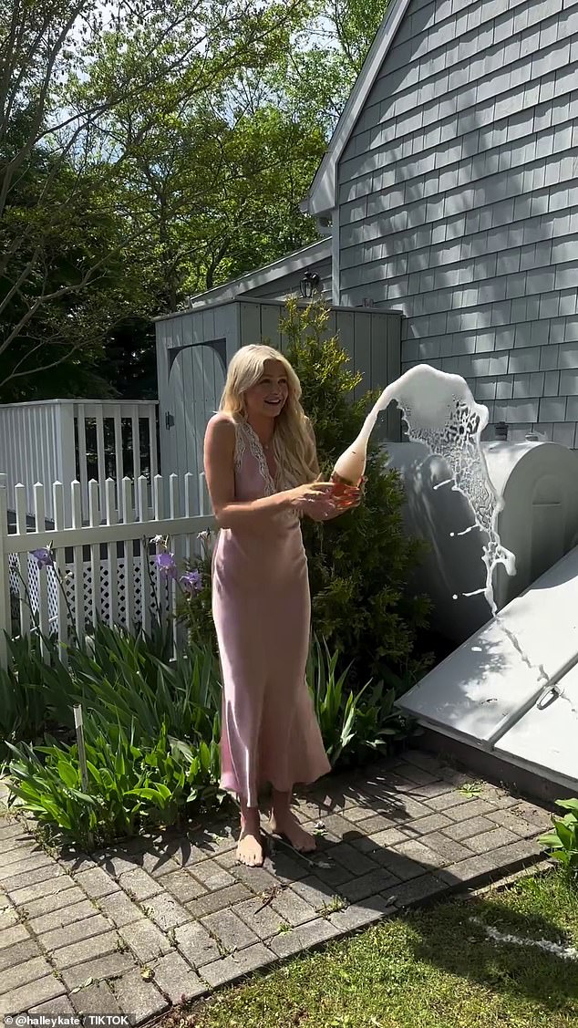 Halley Kate, 23, announced in a TikTok and Instagram video that she closed on a house in The Hamptons on May 20