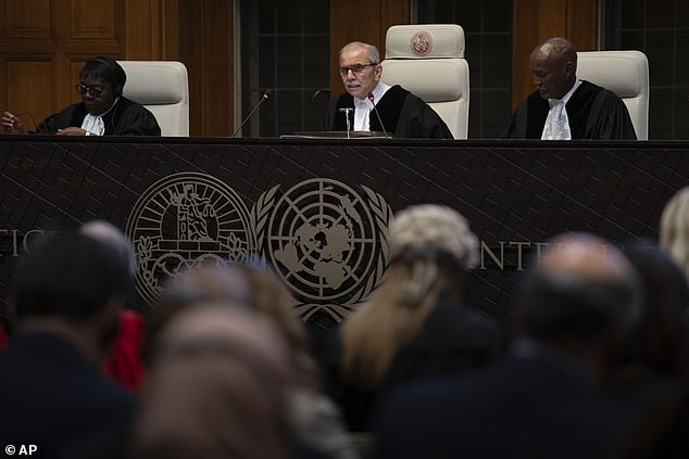 Nawaf Salam, the president of the International Court of Justice, delivered the court's verdict