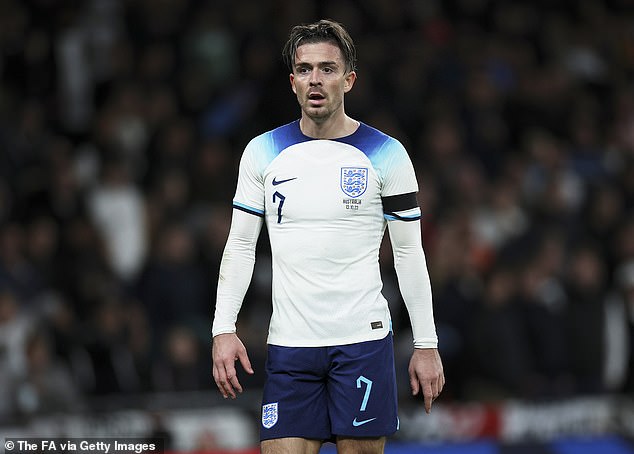 Jack Grealish will make an early appearance for England as he fights for his place in Gareth Southgate's Euro 2024 squad