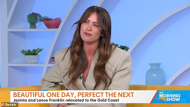 “We are thinking about selling and buying a farm now, so yeah, we'll see how it goes,” Jesinta told The Morning Show.  As she said: 'We love it.  We absolutely love it' when it comes to the Gold Coast, the mother of two is keen to get into the bush