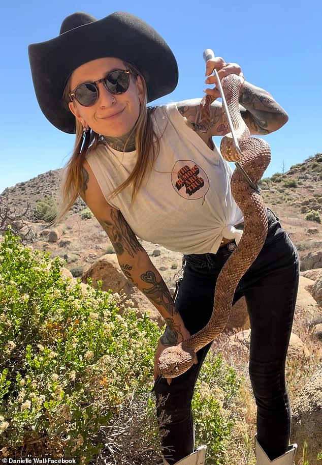 Danielle Wall, 30, has earned the title of Joshua Tree's first rattlesnake fighter