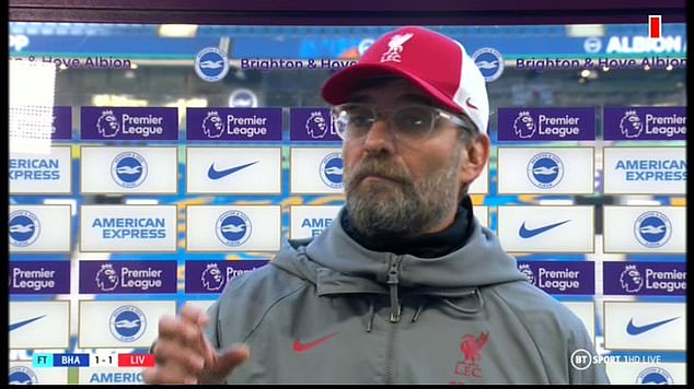 Klopp infamously went to war with TNT Sports – and then BT Sport – in 2020, blaming them for causing an injury to James Milner