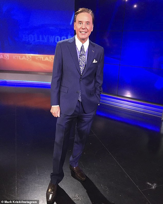 KTLA weatherman Mark Kriski (pictured) suffered a 