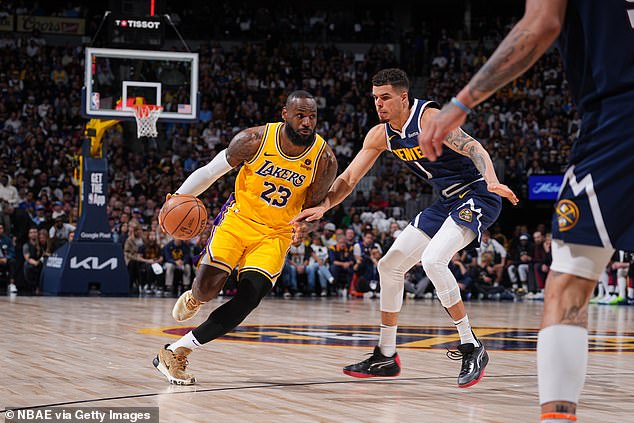 LeBron was unable to keep the Lakers' playoff hopes alive as they fell to a loss to the Denver Nuggets