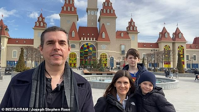 MAGA voters have explained why they left the US for a new life in Russia.  Among them are Joseph Rose and his family (pictured) who left Florida for Moscow and believe Russia is like 1950s America.