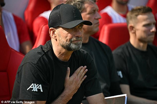 Jurgen Klopp looked visibly emotional ahead of his final game in charge of Liverpool