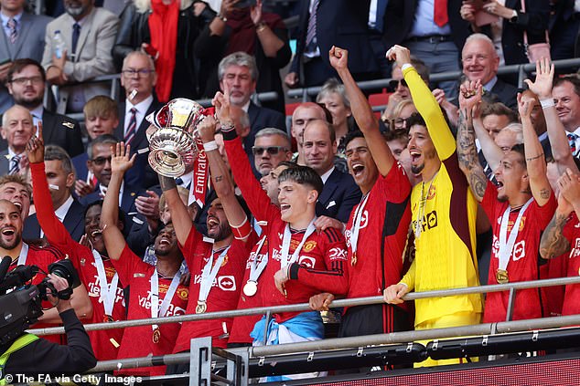 Manchester United won the FA Cup after beating rival Man City 2-1 at Wembley