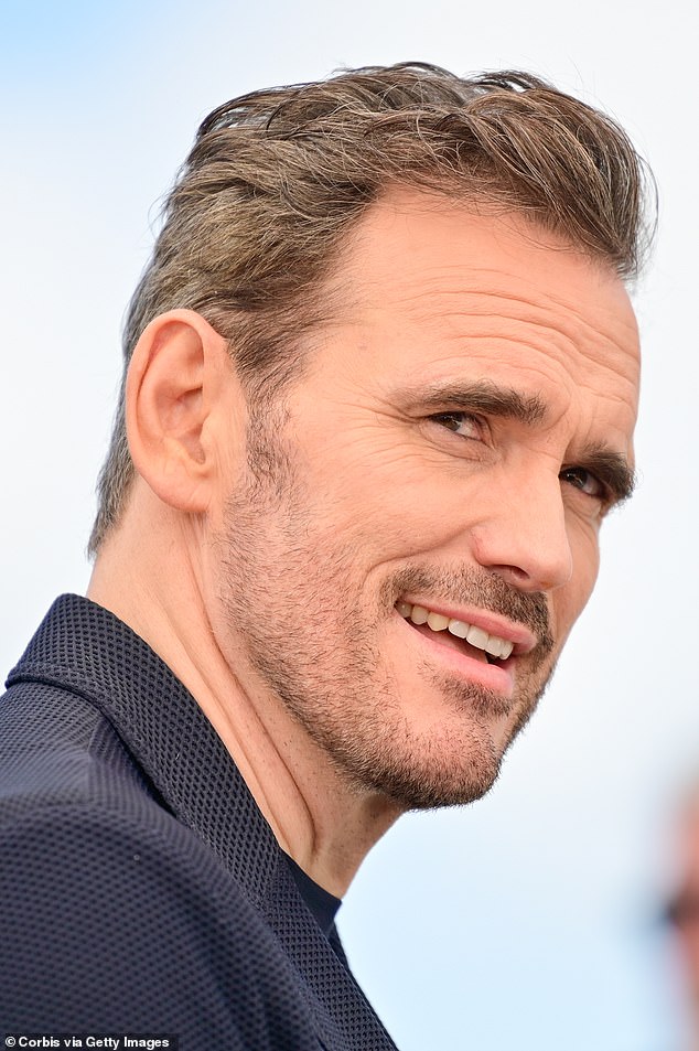 Nineties acting icon Matt Dillon seems to be embracing his later years.  While spotted at the Cannes Film Festival in France this week, the 60-year-old Tex actor was spotted with some silver strands in his light brown, carefully cut mane