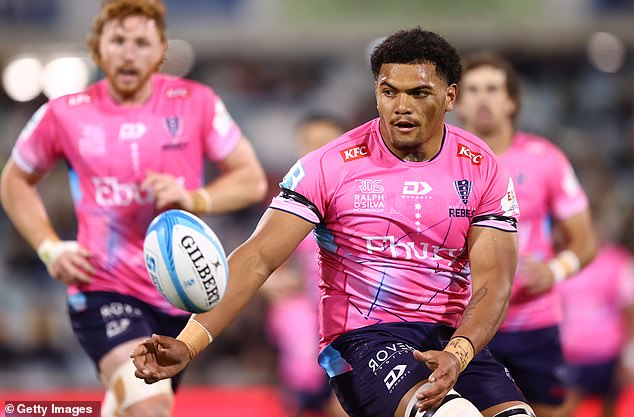 The Melbourne Rebels' 14-year spell is over after the club came into administration in January (photo: Violin Ekuasi passes last Friday's defeat to the Brumbies)