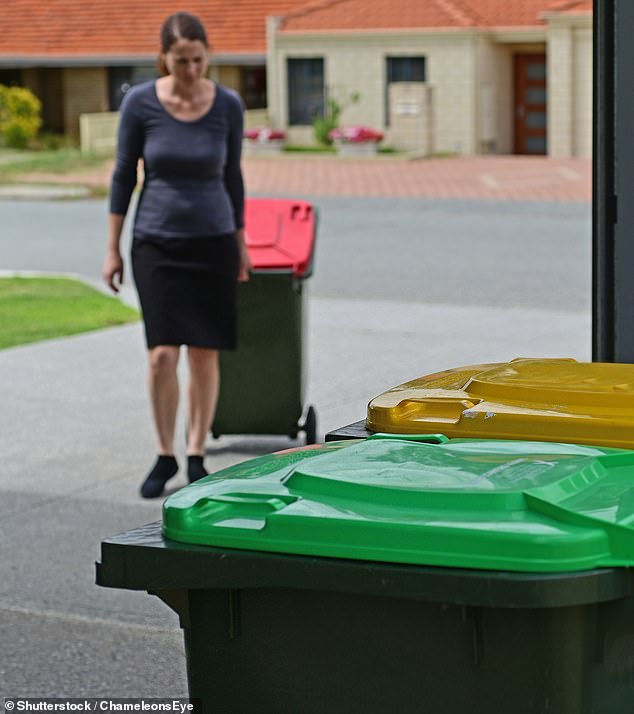 An Australian council plans to increase the controversial 'bin tax' just a year after it was introduced (stock image)