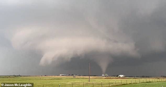 A gigantic tornado will form in Windhorst, Texas on Saturday.  Twisters would then move through areas around the cities of Dallas and Fort Worth in the northeastern part of the state
