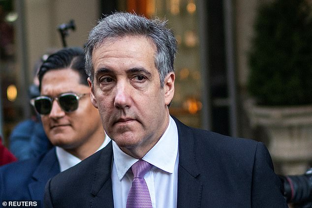 Michael Cohen leaves his apartment with his wife on Monday morning, ahead of his fourth day on the witness stand in the 'hush money' trial of former President Donald Trump