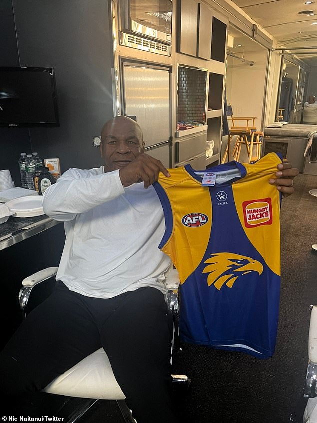 Mike Tyson has revealed his favorite football team is the West Coast Eagles