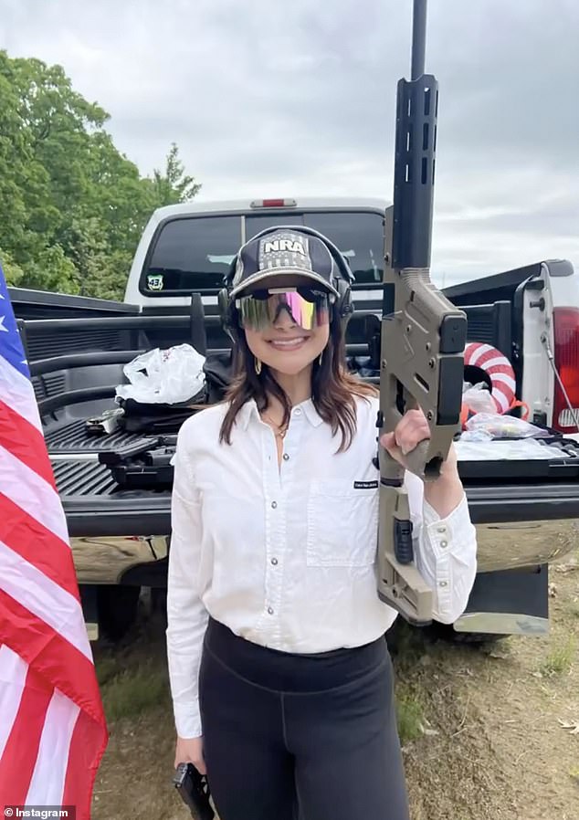 Gomez is a prominent advocate for gun rights and regularly posts photos of herself holding and firing firearms