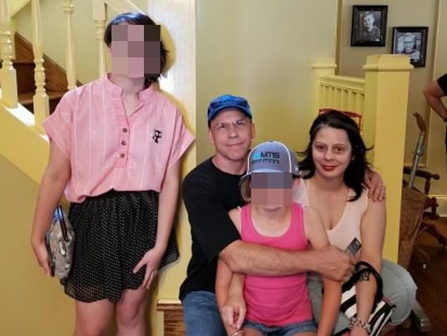 Todd and Krista Kolstads have filed state and federal lawsuits claiming that their child, born Jennifer but currently identified as Leo, was taken from them because they opposed their gender transition.  The teenager (left) in the photo with parents Todd and Krista Kolstad and their sister