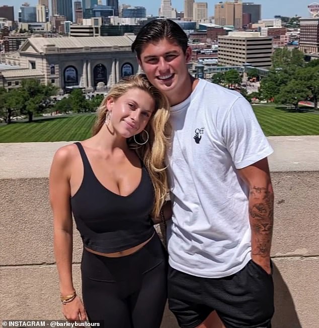 Louis Rees-Zammit was spotted exploring Kansas City with SI swimsuit Xandra Pohl