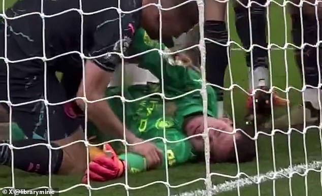 New footage shows Man City goalkeeper Ederson left cold after a collision at Spurs