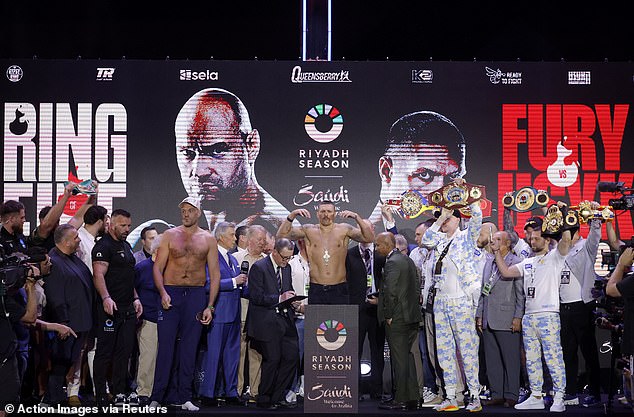 The Ukrainian actually weighed 223 pounds for his showdown against Tyson Fury