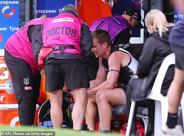 Footy star Ollie Wines suffered heart problems during Sunday's Port Adelaide match