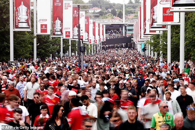 Rival fans will again arrive via separate routes for the FA Cup final at Wembley this week