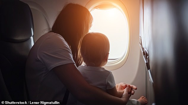 She was traveling with a two-year-old and will be five months pregnant when she makes the four-hour flight, the woman said on Mumsnet