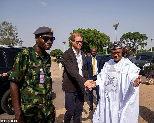 Prince Harry traveled without Meghan to Kaduna state in Nigeria, an area designated as a no-go zone by the British Foreign Office