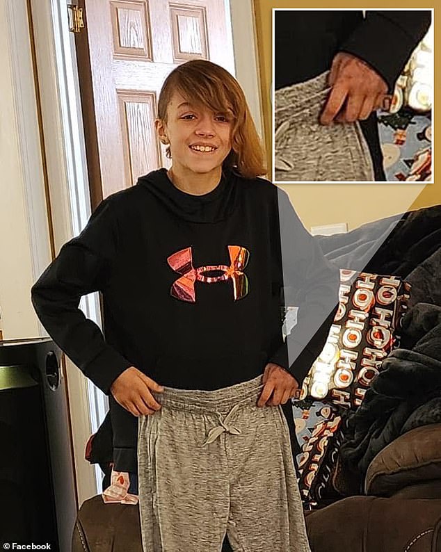 In the latest photos posted by her father, Malinda looks thin as she shows off what appears to be Christmas gifts.  In one image, her hand appears bruised