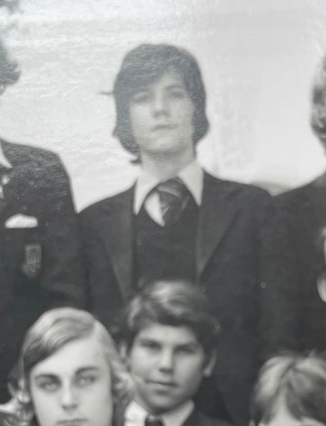 The Mail on Sunday has unearthed this photo of Simon Cowell from his time at Dover College in Kent