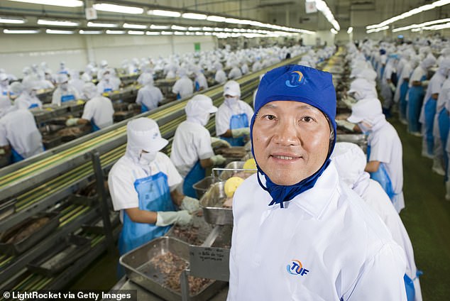 Thiraphong Chansiri, CEO of Thai Union – the majority owner of Red Lobster – at one of the company's factories in Thailand.  He is one of the executives believed to be behind the endless supply of $20 shrimp