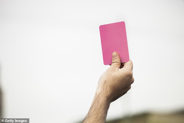 A pink card has been introduced and will be used by referees during this summer's Copa America