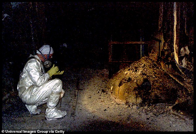 The Elephant's Foot is one of the most dangerous objects on earth.  It is a solid mass of molten nuclear material from the Chernobyl nuclear power plant in Ukraine