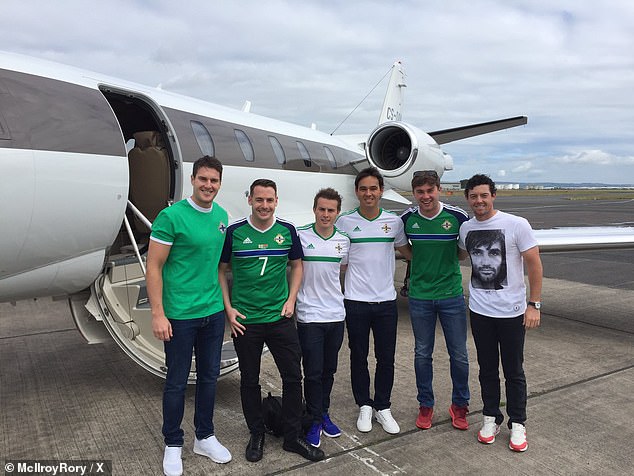 McIlroy with the 'Mac Pack', who have rallied around the Northern Irishman in recent times