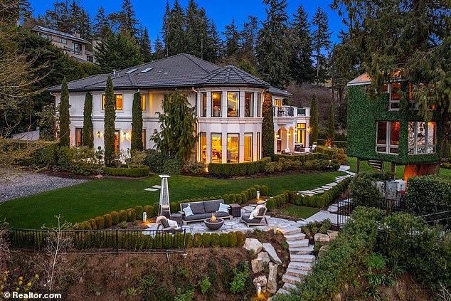 The Bellevue, Washington mansion they owned was listed for about $25 million