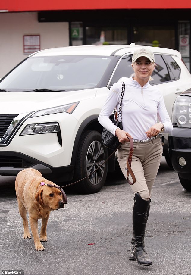 Selma Blair, 51, was spotted running errands in LA's Studio City neighborhood on Wednesday, with her adorable dog Scout by her side