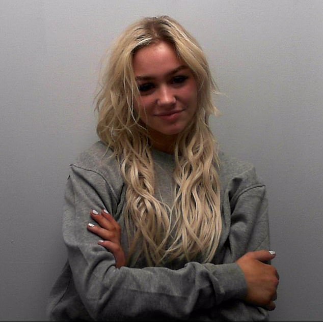 Charlotte Unwin, 23, from Selby (pictured) pleaded guilty to two counts of causing actual bodily harm and failing to comply with unpaid work commitments in December and January.