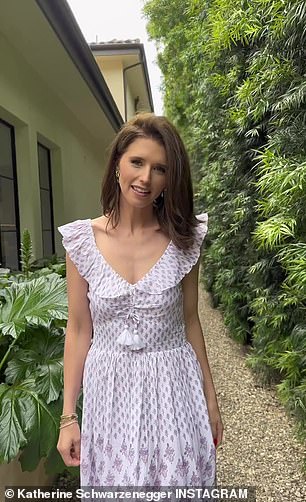 Katherine Schwarzenegger is a fan of the summer dress and shows an example above