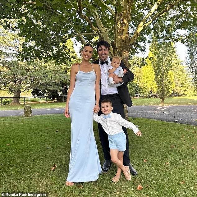 Monika and her husband Alesandro Ljubicic share two sons – sons Luka, three, and Mateo, nine months – and Monika has spoken candidly about adjusting to life with two children