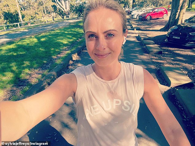 Sylvia Jeffreys, 38, (pictured) has revealed her secrets to successfully conquering the 'marathon' of putting her two young sons to bed every night