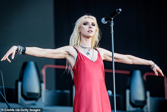 Taylor Momsen was bitten by a bat while performing on stage with her band, The Pretty Reckless, in Spain on Wednesday;  seen in April