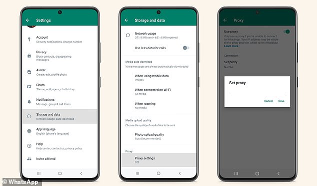 WhatsApp for the first time lets users connect to the messaging app through proxy servers, so users can stay online even if the internet is shut down or blocked