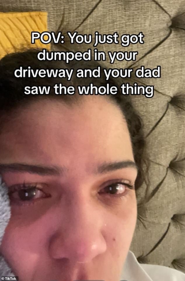 Fallon Thompson, 20, posted a heartfelt TikTok video featuring the lengthy text message her father Scott Thompson sent her after her now ex-girlfriend unexpectedly broke up with her