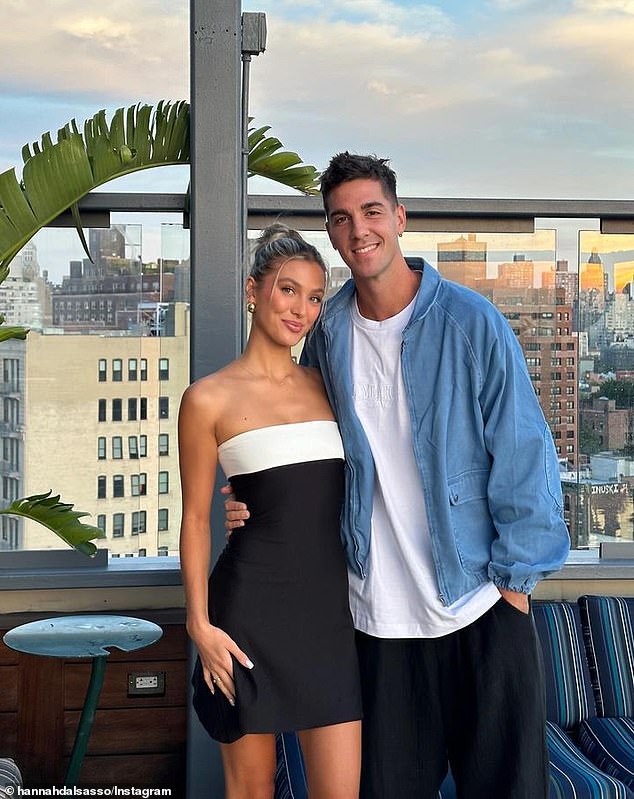 Thanasi Kokkinakis' girlfriend Hannah Dal Sasso is not keen on the term WAG, an acronym for wives and girlfriends of professional athletes.  Both shown