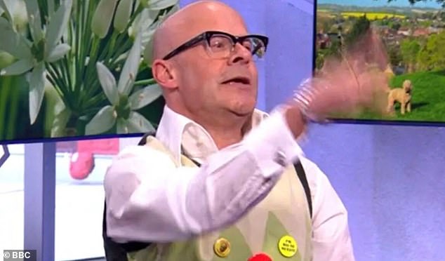 The One Show was thrown into chaos when comedian Harry Hill started throwing pieces of bread at host Jermaine Jenas live on air