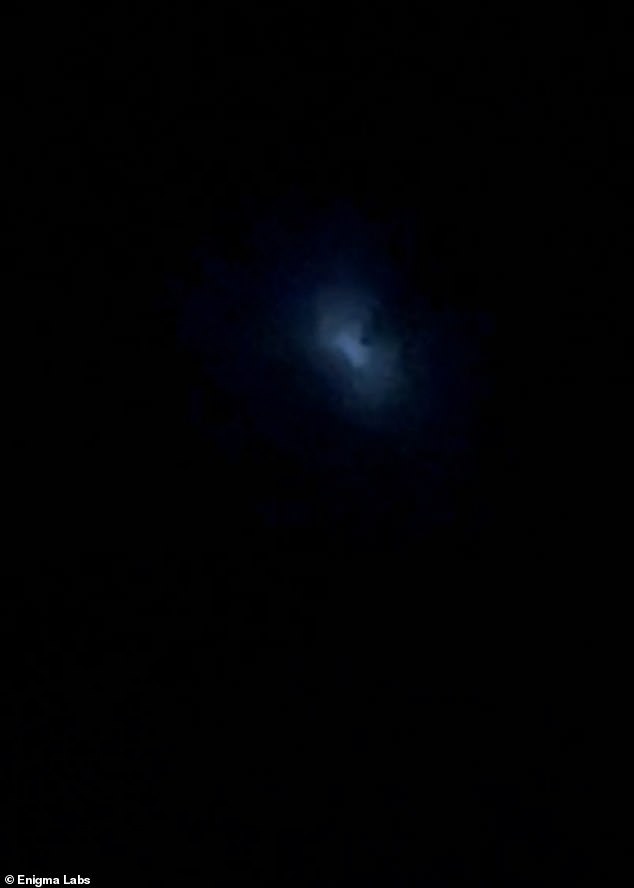 Americans in several southwestern states reported seeing local glowing, blurry UFOs in the night sky on May 2 around 9 p.m.  The photo shows images from Palm Springs, California.