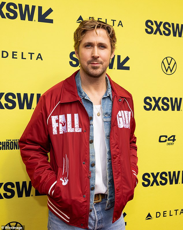 Ryan Gosling at the premiere of The Fall Guy at the SXSW Conference and Festival in March 2024 in Austin, Texas