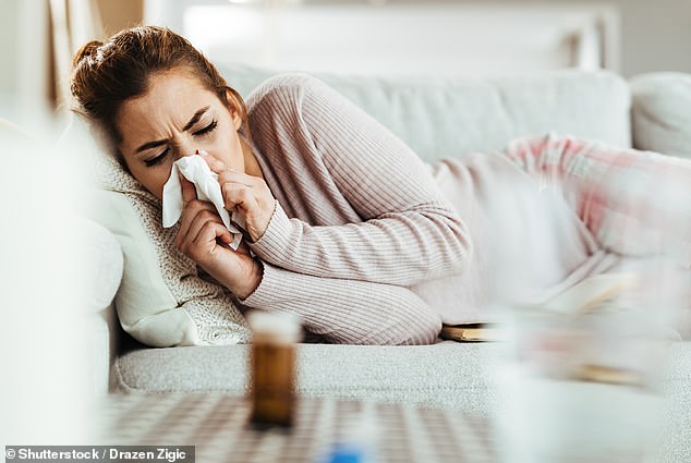 A triple attack of flu, Covid and respiratory syncytial virus is leaving huge numbers of people sick across Australia (stock image)