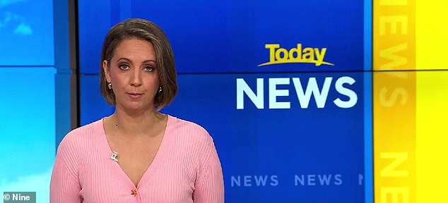 Today, show reporter Brooke Boney (pictured) raised the eyebrows of some viewers after they noticed she appeared to now be presenting the news with a refined British accent